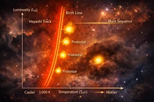 The Hayashi Track and the Birth Line: Where Protostars Become Visible