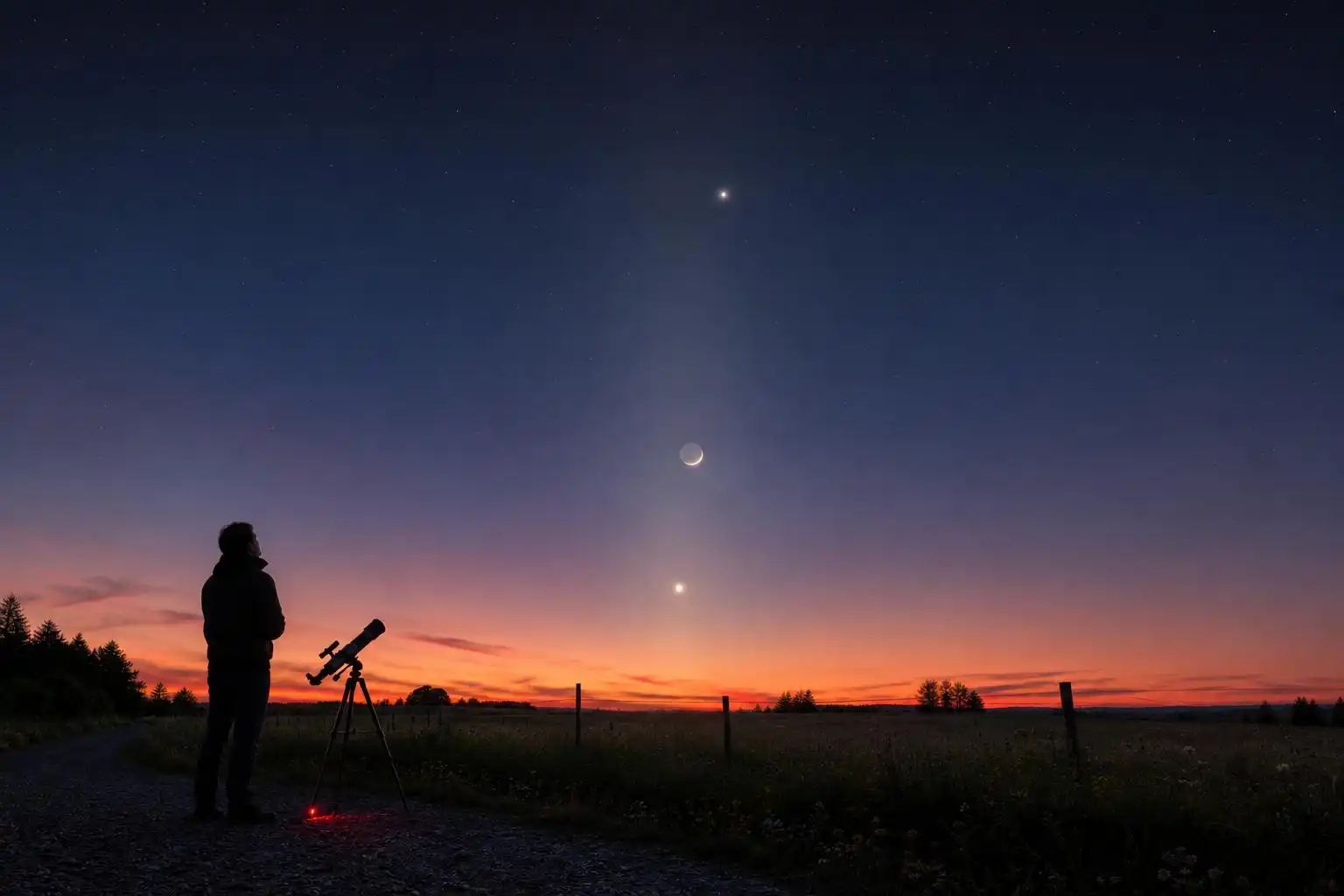 The Moon, Venus, Jupiter, and the Zodiacal Light: A Week to Step Outside