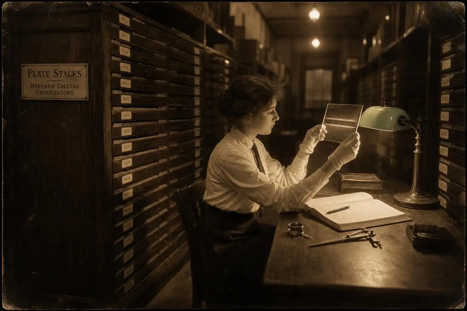 The Harvard plate stacks, where Cecilia Payne decoded the chemical fingerprints of the stars.