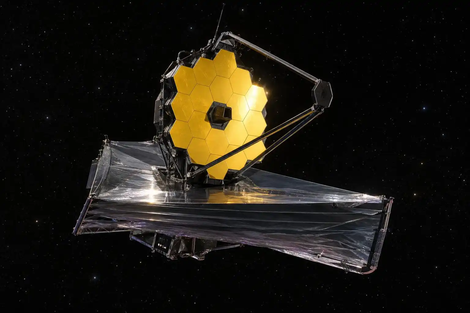 Webb’s folded mirror had to be aligned after its wings opened in space.